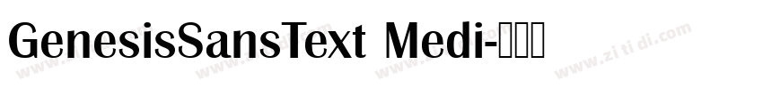 GenesisSansText Medi字体转换